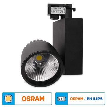 ACK AD30-14731 40 Watt Siyah Kasa LED Ray Spot - OSRAM LED & OSRAM/PHILIPS Driver - Beyaz Işık (6500K)