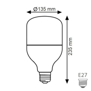 K2 GLOBAL KES133 50 Watt Torch LED Ampul