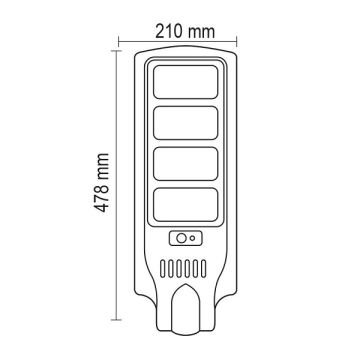 FORLIFE FL-3352 120 Watt Solar Sokak Armatürü - Beyaz Işık (6500K)