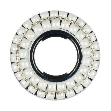 YCL YC 4090 LED Çerçeve Işıklı Yuvarlak Cam Spot Kasası