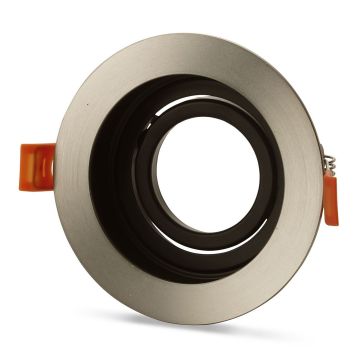 NOAS YL60-1662 Amazon Sıva Altı Saten-Siyah Yuvarlak Spot Kasası (Metal)