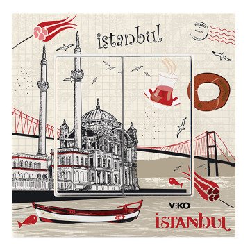 VİKO Karre Cities 90962843 Komütatör [Ortaköy Temalı]