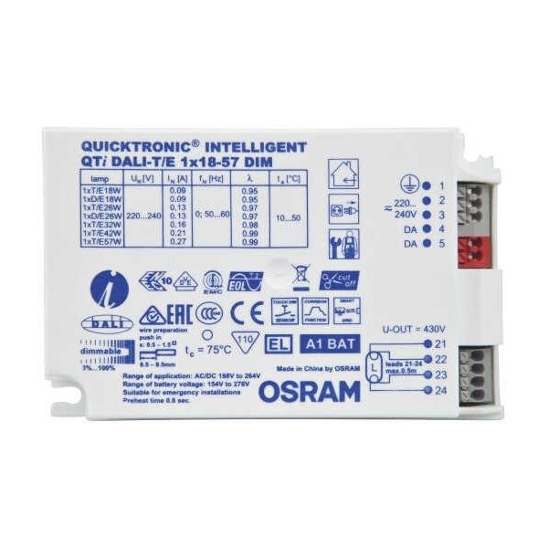 OSRAM QT-T/E 1x18W-57 DIM Elektronik Balast
