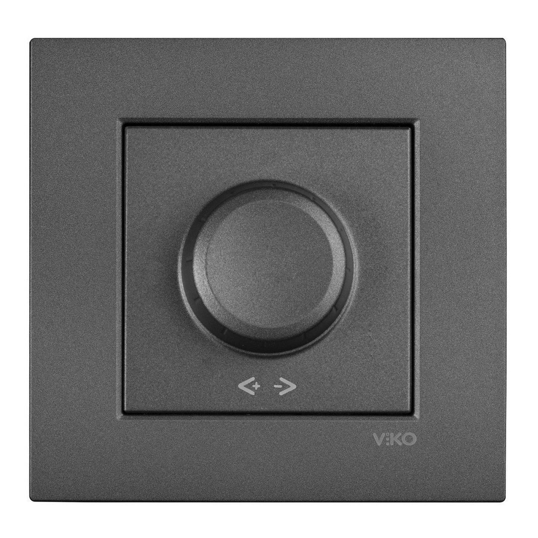 VİKO 92605484-P Pro Rotatif Dimmer Düğmesi [Füme]