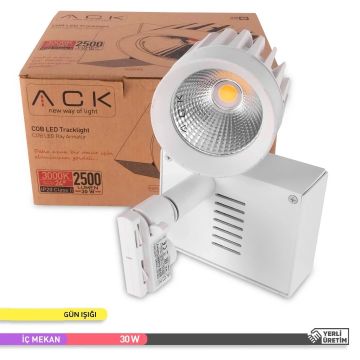 ACK AD30-04500 30 Watt Beyaz Kasa LED Ray Spot - OSRAM LED & OSRAM/PHILIPS Driver - Gün Işığı (3000K)