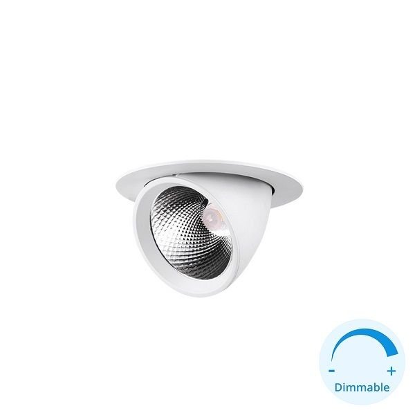 GOYA GY 3030-8 Beyaz Kasa 8 Watt Dimli LED Salyangoz Spot (SAMSUNG LED)