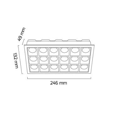 GOYA GY 5113 18x2 Watt Siyah Mini LED Spot