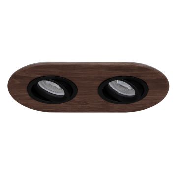 goldX ZE1001-35 2x12 Watt Koyu Ceviz Ahşap Sıva Altı Spot (SAMSUNG LED & EAGLERISE Driver)