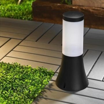 HOROZ 400-000-121 ORKİDE 33 cm Siyah Bollard Armatür (Plastik Kasa)