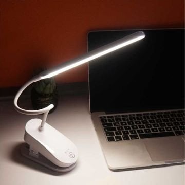 ACK AF11-10012 Dimli ve Dokunmatik Şarjlı LED Masa Lambası - 3 Işık Renkli (Beyaz + Ilık Beyaz + Gün Işığı)