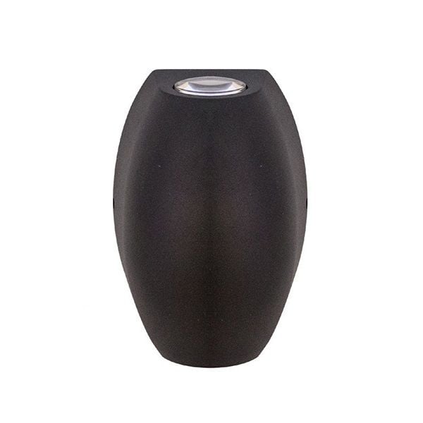 MOLLED MOL8014 6 Watt Siyah Çift Yönlü Dış Mekan LED Aplik - Metal Gövde - Gün Işığı (3000K)