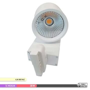 ACK AD30-04010 30 Watt Beyaz Kasa LED Ray Spot - OSRAM LED & OSRAM/PHILIPS Driver - Ilık Beyaz (4000K)