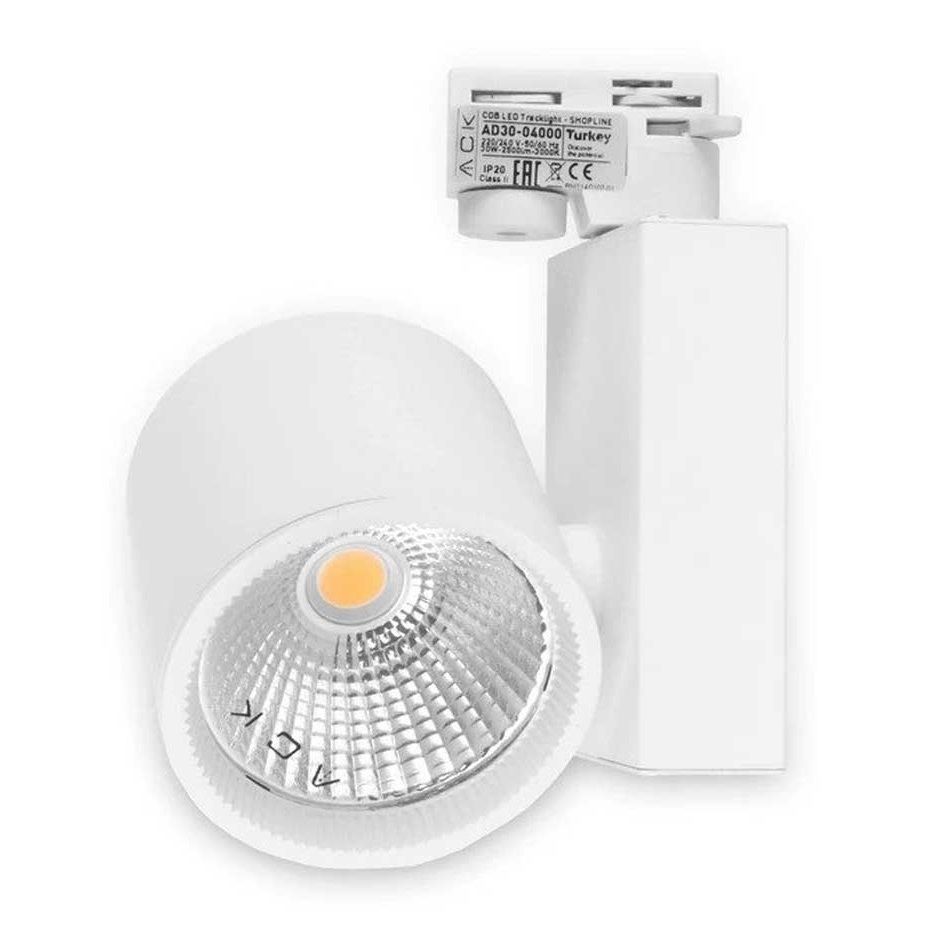 ACK AD30-04010 30 Watt Beyaz Kasa LED Ray Spot - OSRAM LED & OSRAM/PHILIPS Driver - Ilık Beyaz (4000K)