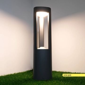 ACK AG43-02102 Dallas7 Watt 50 cm LED Bollard Armatür - OSRAM LED - Gün Işığı (3000K) - Metal Gövde