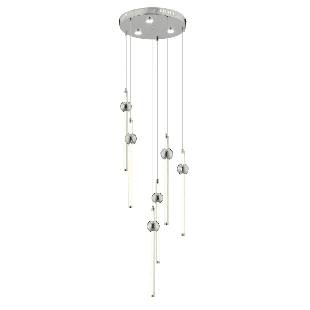CL-600 170 Watt Altılı Krom Modern LED Avize