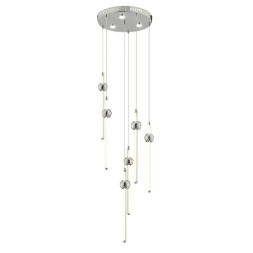 CL-600 170 Watt Altılı Krom Modern LED Avize