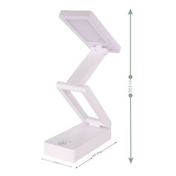 ACK AF11-10019 Dimli ve Dokunmatik Şarjlı LED Masa Lambası - 3 Işık Renkli (Beyaz + Ilık Beyaz + Gün Işığı)
