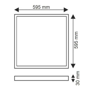 K2 GLOBAL GDL419 48 Watt 60x60 Sıva Altı Backlight LED Panel