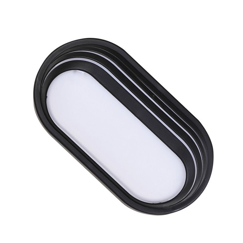 HELIOS HS 5832 20 Watt Siyah Elips Dış Mekan LED Glop Armatür - Gün Işığı (3200K) - IP65