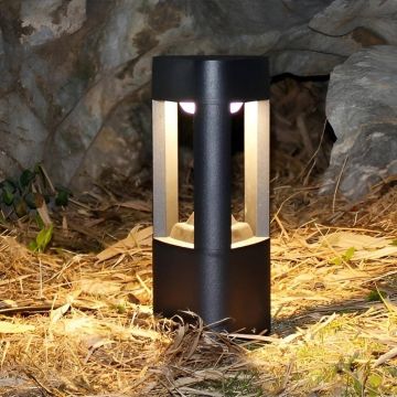 ACK AG43-02002 Dallas 7 Watt 30 cm LED Bollard Armatür - OSRAM LED - Gün Işığı (3000K) - Metal Gövde