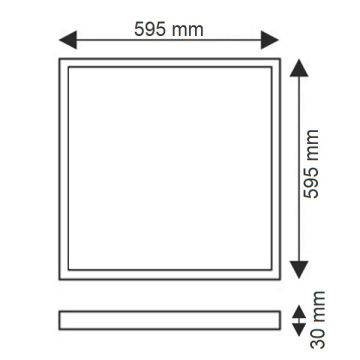 K2 GLOBAL GDL418 40 Watt 60x60 Sıva Altı Backlight LED Panel