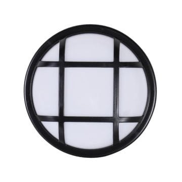 HELIOS HS 5833 20 Watt Yuvarlak Siyah Dış Mekan LED Glop Armatür - Gün Işığı (3200K) - IP65