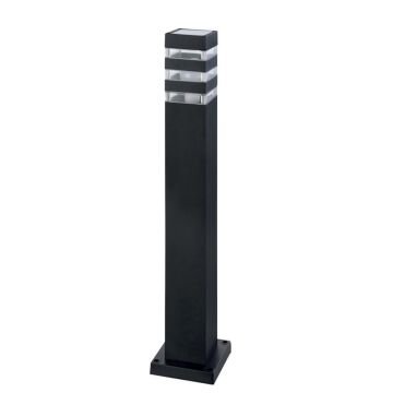 HOROZ 075-017-0004 PALMERA 80 cm Siyah Bollard Armatür (Metal Kasa)