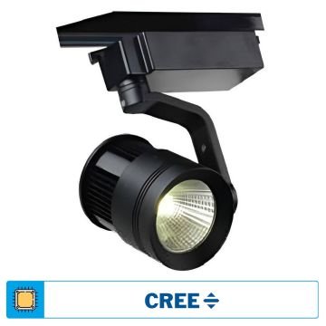 ACK 6401-023 32 Watt Siyah Kasa LED Ray Spot - CREE LED - Beyaz Işık (6500K)