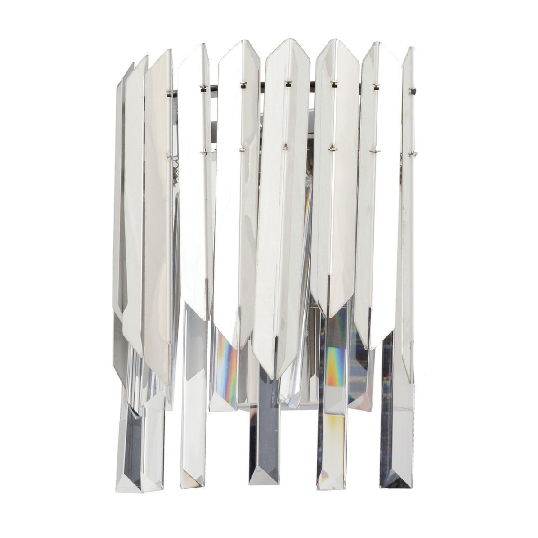 CL-400-Apl Kesme Camlı Krom Modern Aplik