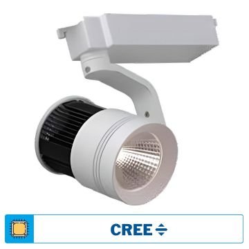 ACK 6401-021 32 Watt Beyaz-Siyah Kasa LED Ray Spot - CREE LED - Beyaz Işık (6500K)