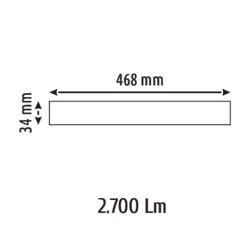 HELIOS HS2439 30 Watt Raylı Lineer Armatür - Ilık Beyaz (4000K)