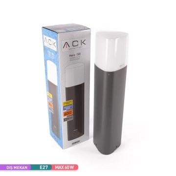 ACK AG36-00042 Hera 50 cm Bollard Armatür (Metal Gövde - E27 Duylu)