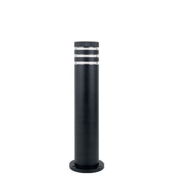 HOROZ 075-018-0002 PALMERA 30 cm Siyah Bollard Armatür (Metal Kasa)