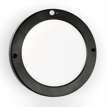 NOAS YL14-1810-S 18 Watt Siyah Kasa Sensörlü Sıva Üstü Yuvarlak LED Panel - Beyaz Işık (6500K)