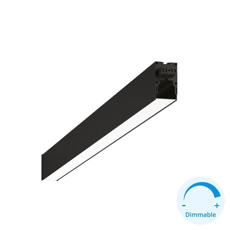 GOYA GY 8057-90 Siyah/Beyaz Kasa 39 Watt 960 cm Eklenebilir Sıva Üstü DİMLİ Lineer Armatür