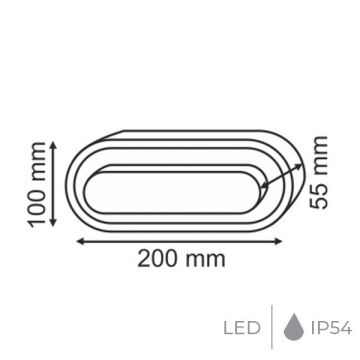 HELIOS HS 5815 12 Watt Beyaz Dış Mekan LED Aplik - Beyaz Işık (6400K)