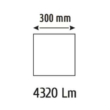 HELIOS HS1075 48 Watt Siyah Kasa Sıva Üstü Kare LED Panel