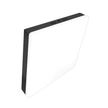 HELIOS HS1073 36 Watt Siyah Kasa Sıva Üstü Kare LED Panel