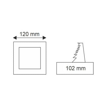 K2 GLOBAL KDL411 6 Watt Sıva Altı Kare LED Panel