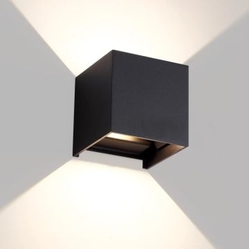 HELIOS HS 5822 5 Watt Siyah Çift Yönlü Dış Mekan LED Aplik - Gün Işığı (3200K) - IP65