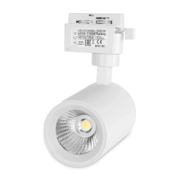 ACK AD30-11030 10 Watt Beyaz Kasa LED Ray Spot - Beyaz Işık (6500K)