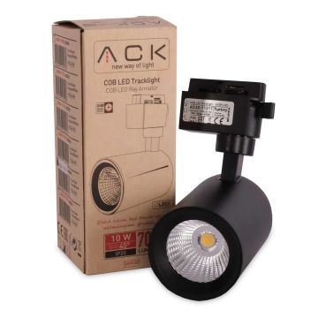 ACK AD30-11011 10 Watt Siyah Kasa LED Ray Spot - Ilık Beyaz (4000K)