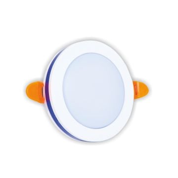 HELIOS HS1066 18 Watt Sıva Altı Yuvarlak LED Panel - Beyaz (6500) + Mavi