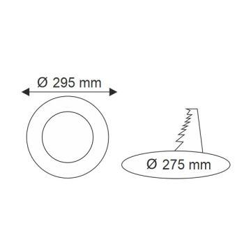 K2 GLOBAL KDL407 24 Watt Sıva Altı Yuvarlak LED Panel