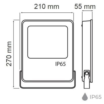 HOROZ 068-006-0050 50 Watt LED Projektör - Beyaz Işık (6400K)