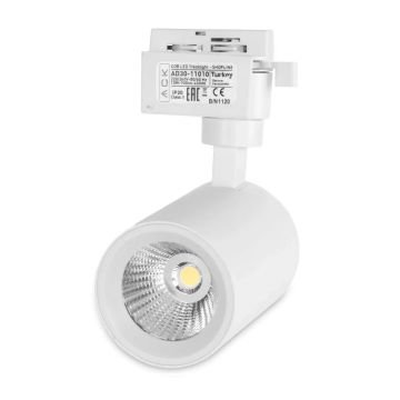 ACK AD30-11010 10 Watt Beyaz Kasa LED Ray Spot - Ilık Beyaz (4000K)