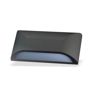 HELIOS HS 5805 6 Watt Siyah Dış Mekan LED Aplik - Metal Gövde - Gün Işığı (3200K)