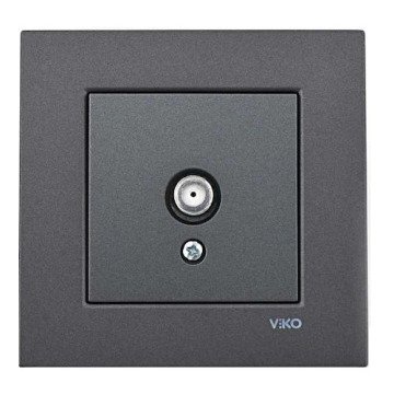 VİKO Novella/Trenda 92605410 TV Prizi Kapağı [Füme]