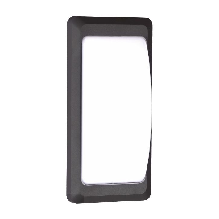 08 12 Watt Siyah Dış Mekan LED Aplik - Gün Işığı (3000K) - IP65
