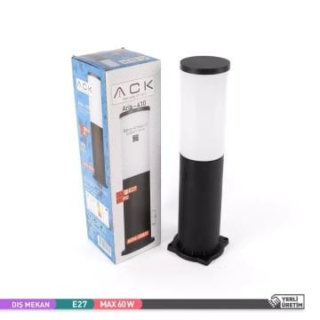 ACK AG56-05021 Aria 41 cm Bollard Armatür (E27 Duylu - PC Gövde)